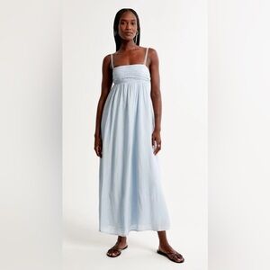 ABERCROMBIE CRINKLE TEXTURED MAXI DRESS